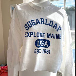 Sugarloaf Ski Mountain Cropped Champion Crewneck.